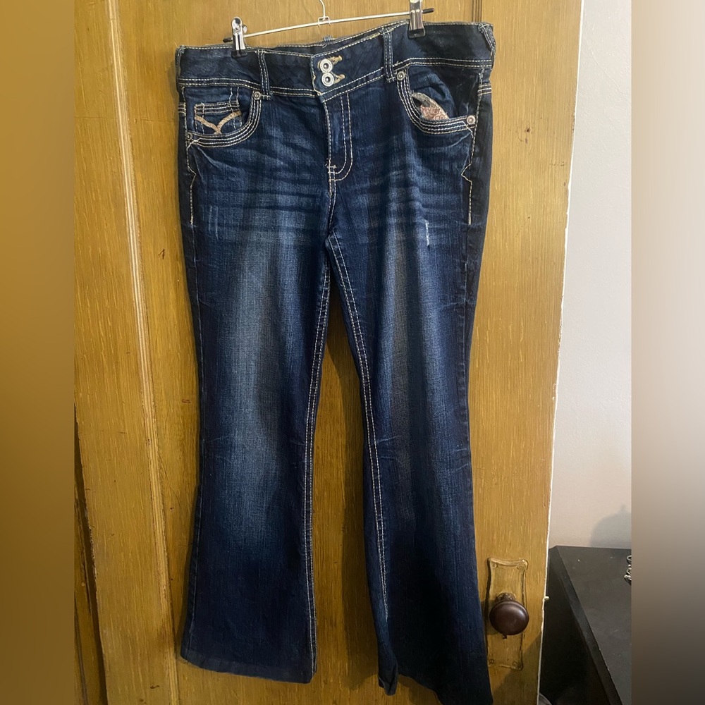 Double Button Blue Jeans Sz13